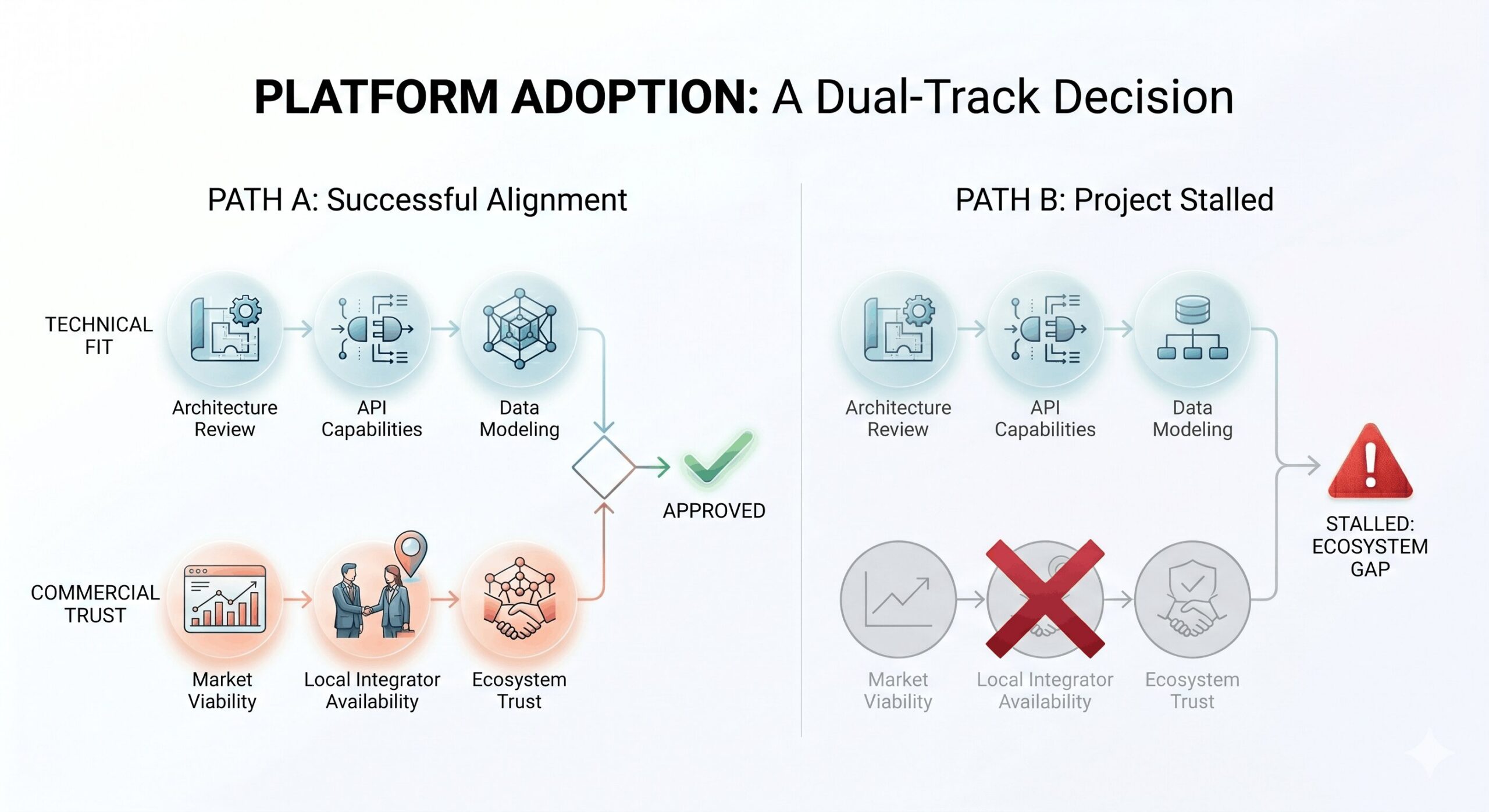 ecommerce platform adoption technical fit commercial trust shopware migration strategy