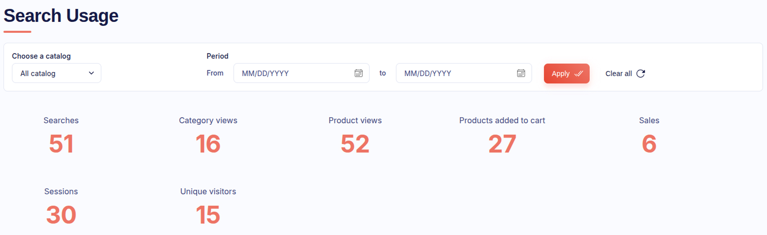 Gally bulk import and export back-office screen