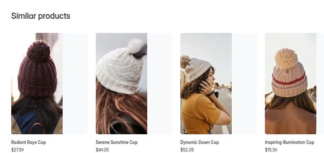 Gally recommendations displayed on a Sylius storefront